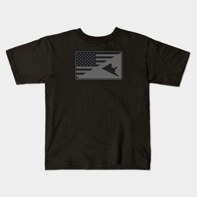 F-117 Nighthawk Kids T-Shirt by Tailgunnerstudios